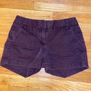 J Crew Eggplant Chino Short